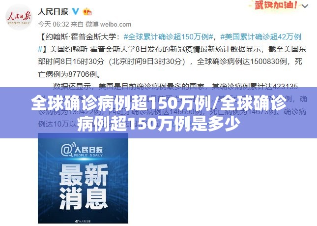 全球确诊病例超150万例/全球确诊病例超150万例是多少 全球确诊病例超150万例/全球确诊病例超150万例是多少