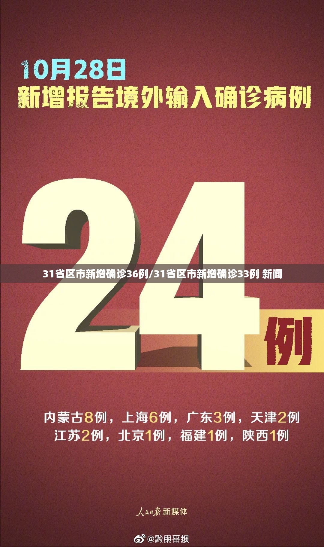 31省区市新增确诊36例/31省区市新增确诊33例 新闻 31省区市新增确诊36例/31省区市新增确诊33例 新闻