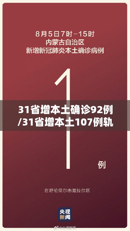 31省增本土确诊92例/31省增本土107例轨迹 31省增本土确诊92例/31省增本土107例轨迹