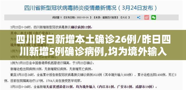 四川昨日新增本土确诊26例/昨日四川新增5例确诊病例,均为境外输入 四川昨日新增本土确诊26例/昨日四川新增5例确诊病例,均为境外输入