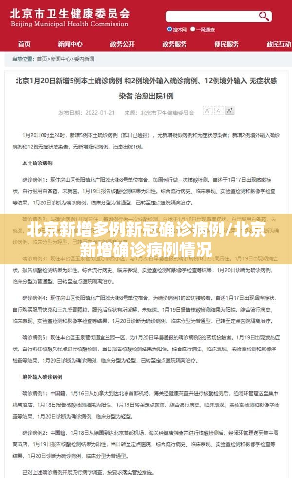 北京新增多例新冠确诊病例/北京新增确诊病例情况 北京新增多例新冠确诊病例/北京新增确诊病例情况